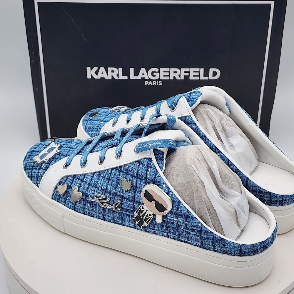 NEW - Karl Lagerfeld Paris Cambria Mule Women's Slip-On Sneakers- Size 8.5 - Picture 4 of 10